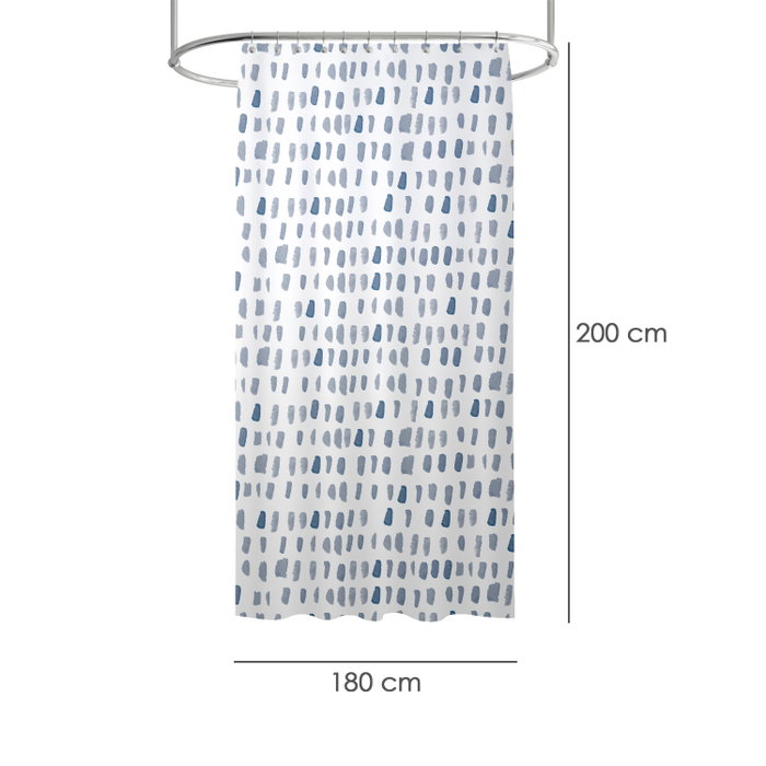 ORYX Rideau de douche Matrix bleu 180x200cm imperméable ORYX Rideau de douche Matrix bleu 180x200cm imperméable
