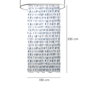 ORYX Rideau de douche Matrix bleu 180x200cm imperméable