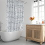 ORYX Rideau de douche Matrix bleu 180x200cm imperméable