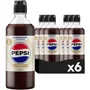 SodaStream Concentré Pepsi Zero Sans Caféine - Lot de 6 x 440 ml - Pour Machine à Eau Pétillante - Jusqu'à 9 Litres de Boisson