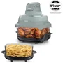 Ninja CRISPi FN201EUGN8 - Friteuse sans huile en verre, 2 capacités (2,3L + 3,8L), Vert sauge