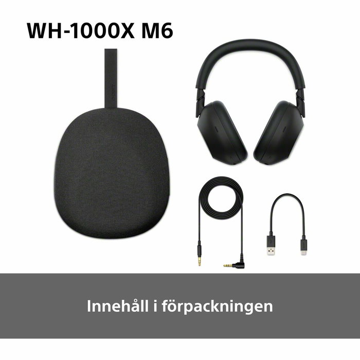 Sony WH-1000XM6 Casque audio sans fil réduction de bruit WH1000XM6B.CE7 Noir Sony WH-1000XM6 Casque audio sans fil réduction de bruit WH1000XM6B.CE7 Noir