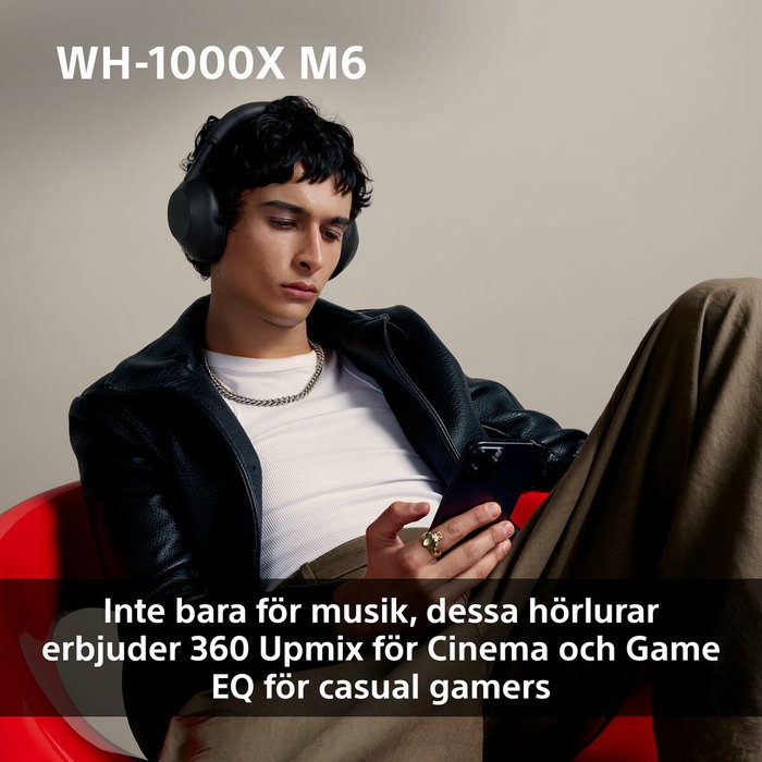 Sony WH-1000XM6 Casque audio sans fil réduction de bruit WH1000XM6B.CE7 Noir Sony WH-1000XM6 Casque audio sans fil réduction de bruit WH1000XM6B.CE7 Noir