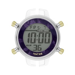 Watxandco RWA1114 Montre Digitale Femme Transparent/Violet