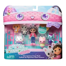 Spin Master - Gabby Dollhouse - Coffret 6 figurines et 5 accessoires Gabby et la Maison Magique avec chatons - Jeu enfant 3 ans