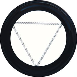 WOLFPACK LINEA PROFESIONAL Rosace de couleur noire pour poêle 120 mm