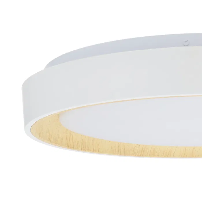 Plafonnier LED Décoratif 36W CCT 3000-6000K (Lumière Réglable) avec Télécommande, Blanc Plafonnier LED Décoratif 36W CCT 3000-6000K (Lumière Réglable) avec Télécommande, Blanc