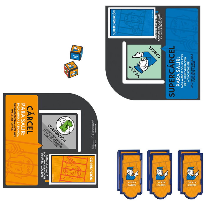 Monopoly - Extension Va en Prison - Jeu de Société en Espagnol - Réf. G0719 - Pour le Monopoly Classique - Hasbro