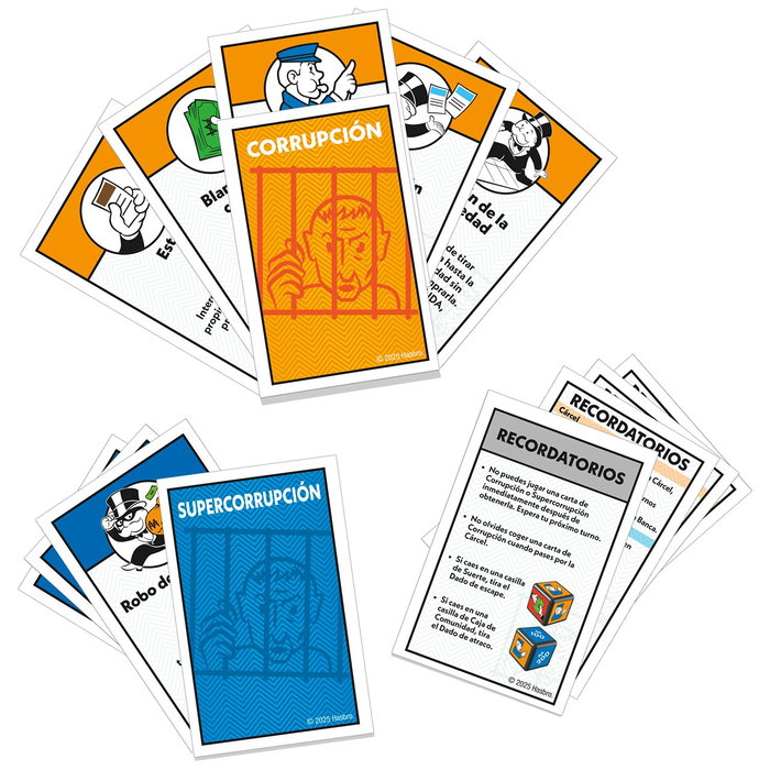 Monopoly - Extension Va en Prison - Jeu de Société en Espagnol - Réf. G0719 - Pour le Monopoly Classique - Hasbro