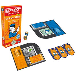 Monopoly - Extension Va en Prison - Jeu de Société en Espagnol - Réf. G0719 - Pour le Monopoly Classique - Hasbro