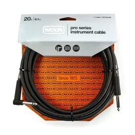 MXR Câble d'instrument Pro Series 6,096 m droit/coudé