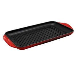 Le Creuset Plaque de grill extra large 47x25x32cm rouge cerise