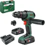 Bosch AdvancedImpact 18V-80 Perceuse à percussion sans fil 18 V avec mandrin métallique 13 mm, 2 batteries 2,5 Ah et moteur brushless, 82 Nm