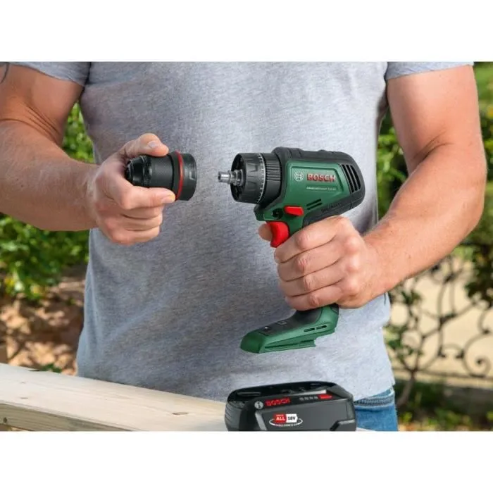Bosch AdvancedImpact 18V-80 Perceuse à percussion sans fil 18 V avec mandrin métallique 13 mm, 2 batteries 2,5 Ah et moteur brushless, 82 Nm
