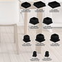 WOLFPACK LINEA PROFESIONAL Embouts de protection en plastique carrés 80x80 mm, Noir (Sac de 25 unités)