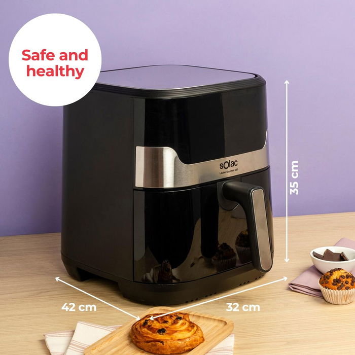 Friteuse à Air Solac Noir 1700 W 8 L