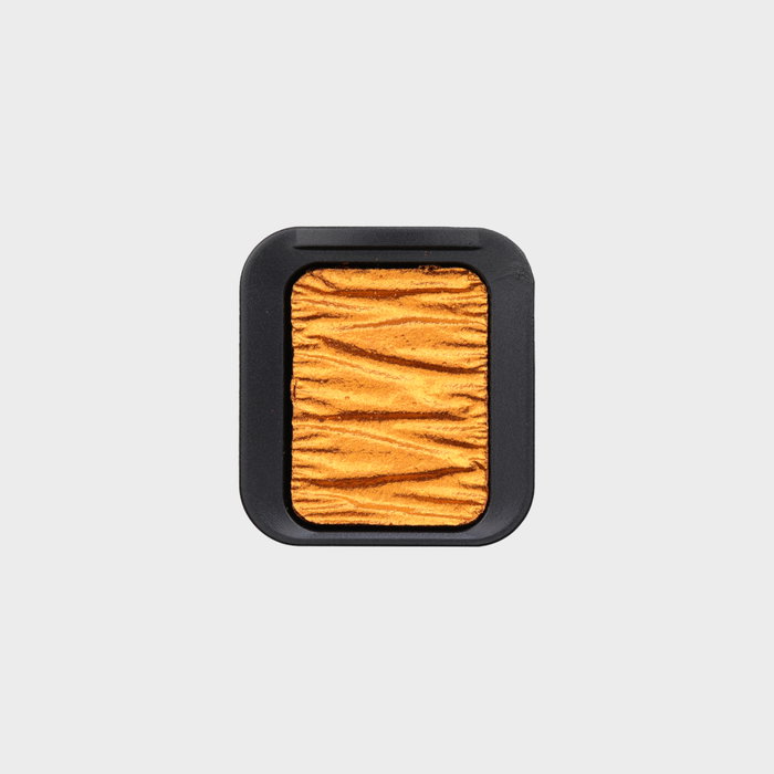 Finetec FINETEC® Premium pastille d'aquarelle nacrée Orange Magma Finetec FINETEC® Premium pastille d'aquarelle nacrée Orange Magma