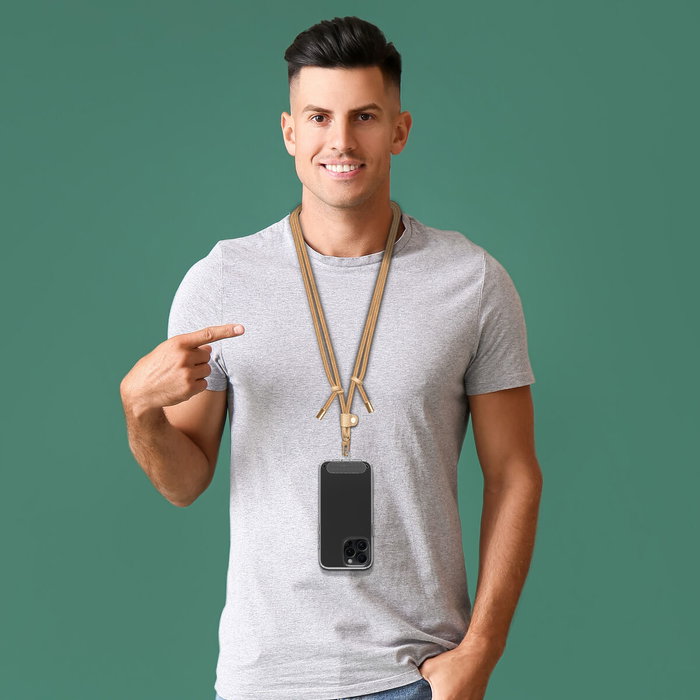 Cordon pour téléphone mobile Muvit for Change Sable