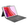 Logitech Combo Touch avec clavier rétroéclairé QWERTY espagnol pour iPad gris oxford 10.2/10.5/10.9 pouces