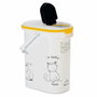 Curver Conteneur à croquettes pour chat 10 L - 4 kg - Blanc et noir