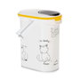 Curver Conteneur à croquettes pour chat 10 L - 4 kg - Blanc et noir