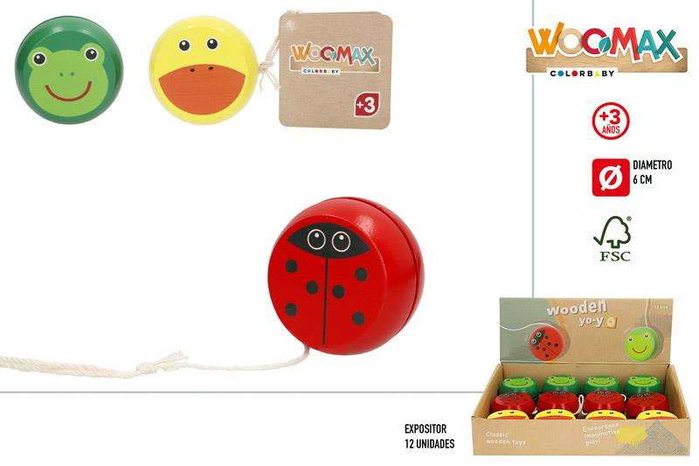 Color Baby Yoyo en bois de 6 cm - Modèles surtidos Color Baby Yoyo en bois de 6 cm - Modèles surtidos