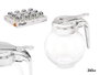 Vivalto Distributeur en Verre Sphère Transparent 260 ml 10x10x9 cm (Set de 24)