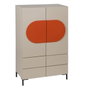 BigBuy Home Buffet NECTO Orange Taupe Fer Bois MDF