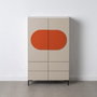 BigBuy Home Buffet NECTO Orange Taupe Fer Bois MDF