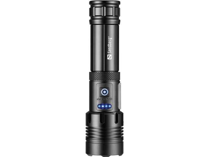 Sandberg Survivor Powerbank 5000 – Lampe torche multifonction 7-en-1 avec batterie externe USB, lanterne LED, marteau de secours et étanche IPX4 pour camping Sandberg Survivor Powerbank 5000 – Lampe torche multifonction 7-en-1 avec batterie externe USB, lanterne LED, marteau de secours et étanche IPX4 pour camping