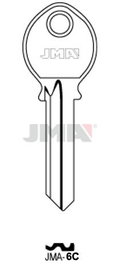 JMA Clés Type C modèle JMA-6C pour serrure de garage AVL 11-A (Boîte de 50)移