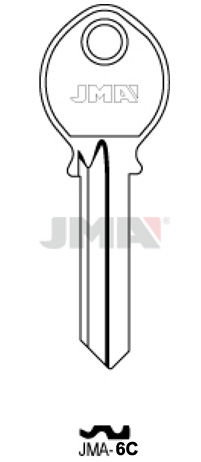 JMA Clés Type C modèle JMA-6C pour serrure de garage AVL 11-A (Boîte de 50)移 JMA Clés Type C modèle JMA-6C pour serrure de garage AVL 11-A (Boîte de 50)移