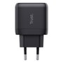 Trust Chargeur mural 25521 Noir 45 W USB-C avec câble 2m