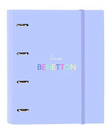Safta Carp 4 Ani 35mm avec 1 rechange Benetton "Lila" - Boîte de rangement 27 x 32 x 3.5 cm pour enfants, produit en langue espagnole