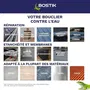 Bostik Waterstop - Cartouche 290 ml - Membrane d'étanchéité multi-travaux haute performance pour réparer fuites et fissures - Gris