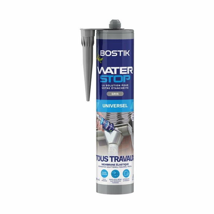Bostik Waterstop Membrane d'étanchéité Gris 290 ml Bostik Waterstop Membrane d'étanchéité Gris 290 ml
