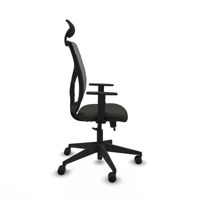 Piqueras Y Crespo Motilla - Chaise de bureau ergonomique Sincro/Traslack, Noir/Gris