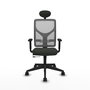 Piqueras Y Crespo Motilla - Chaise de bureau ergonomique Sincro/Traslack, Noir/Gris