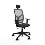 Piqueras Y Crespo Motilla - Chaise de bureau ergonomique Sincro/Traslack, Noir/Gris