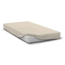 Home Linge Passion HP72114 Drap Housse Microfibre 82 g 160 x 200 cm Bonnet 30 cm Beige Ivoire