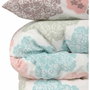 BigBuy Home Parure de couette Turquoise King Size 3 pièces
