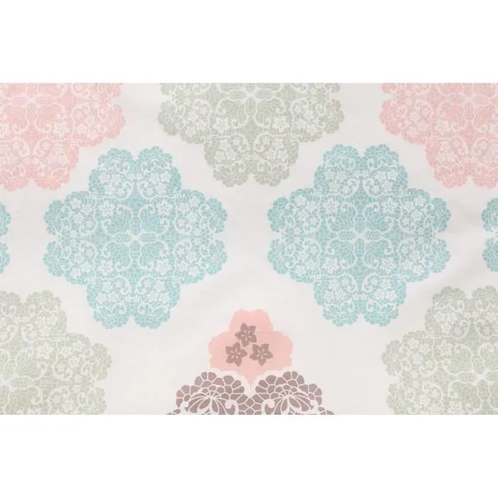 Housse de couette King 220x240 cm avec 2 taies d'oreiller 60x60 cm - Parure de lit en coton et polyester - Turquoise - 120 fils - Lavable en machine Housse de couette King 220x240 cm avec 2 taies d'oreiller 60x60 cm - Parure de lit en coton et polyester - Turquoise - 120 fils - Lavable en machine