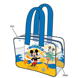 DISNEY Bolsa playa transparente Mickey PVC 50x40 cm