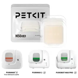 Petkit Lot de 3 désodorisants N50 2.0 pour Litière Automatique PuraMax 2 - Neutralise les Odeurs, Durée 1 Mois