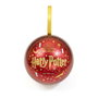 THE CARAT SHOP Ornement et Porte-Clés de Noël Harry Potter - Chapeau Tripeur Doré et Boule à Neige Maisons de Poudlard 8.5 cm