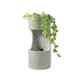 Lumineo Fontaine cylindrique avec jardinière intérieur extérieur IP44 couleurs assorties Ø16 x 35 cm