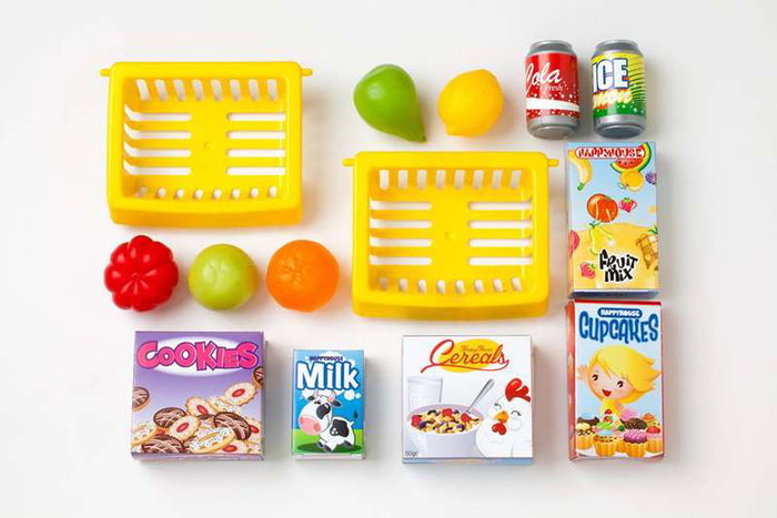 Molto Supermercado avec 14 pièces - 77 x 59 x 24 cm - Jouet en plastique pour enfants de 2 à 99 ans - Langues du produit : espagnol, anglais