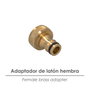 SATURNIA Adaptateur de tuyau en laiton 3/4 femelle