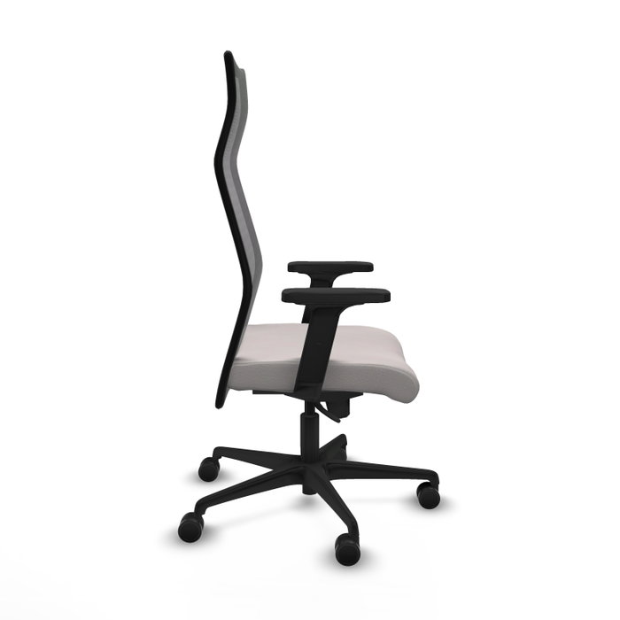Piqueras y Crespo Chaise de Bureau Albacete, Assise Blanche et Dossier Noir Piqueras y Crespo Chaise de Bureau Albacete, Assise Blanche et Dossier Noir
