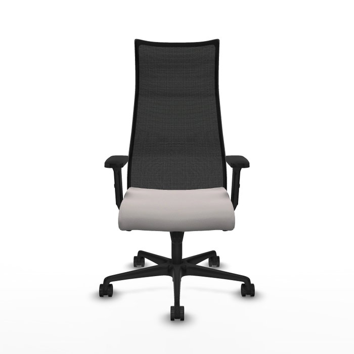 Piqueras y Crespo Chaise de Bureau Albacete, Assise Blanche et Dossier Noir Piqueras y Crespo Chaise de Bureau Albacete, Assise Blanche et Dossier Noir